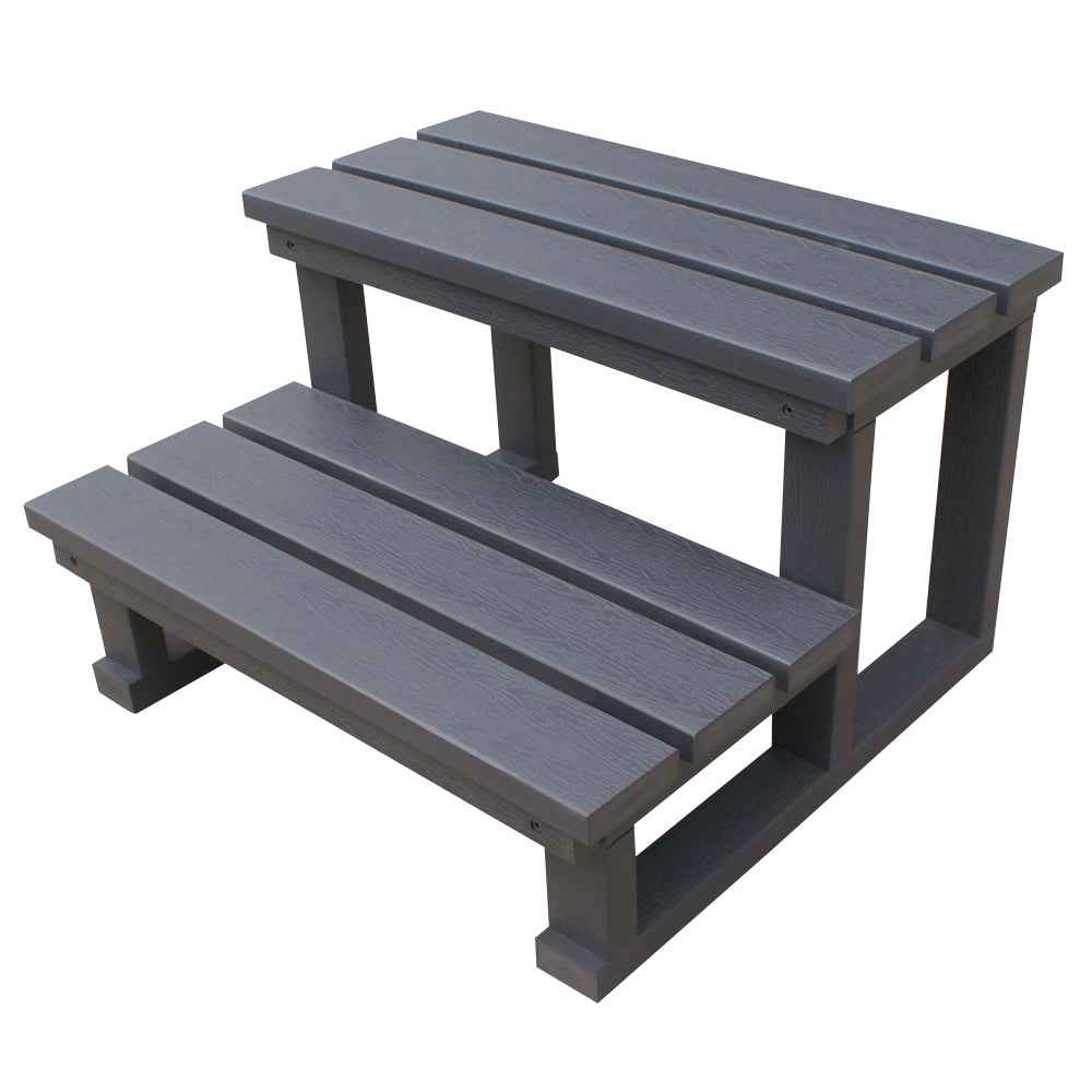 Two Tier Spa Steps - Grey