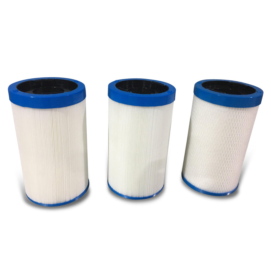 215 x 125mm Kit of 3 Camlock Filters For Vortex Spas