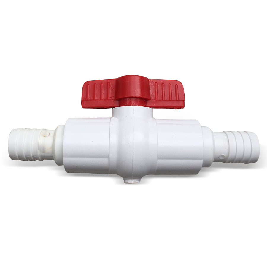 Spa Pool Drain Valve (Ball Valve) and hose barb kit