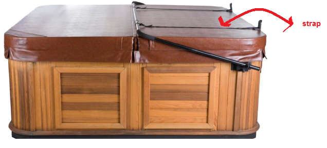 Rising Dragon Cover Lifter Retention Strap A-Tech (2 pcs) at Spa Store New Zealand