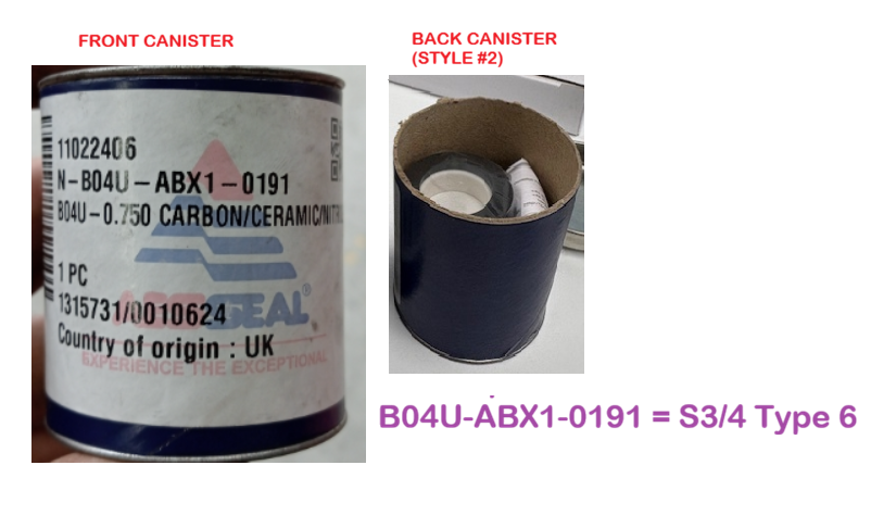 Seal 3/4" Type 6 Nitrile seal