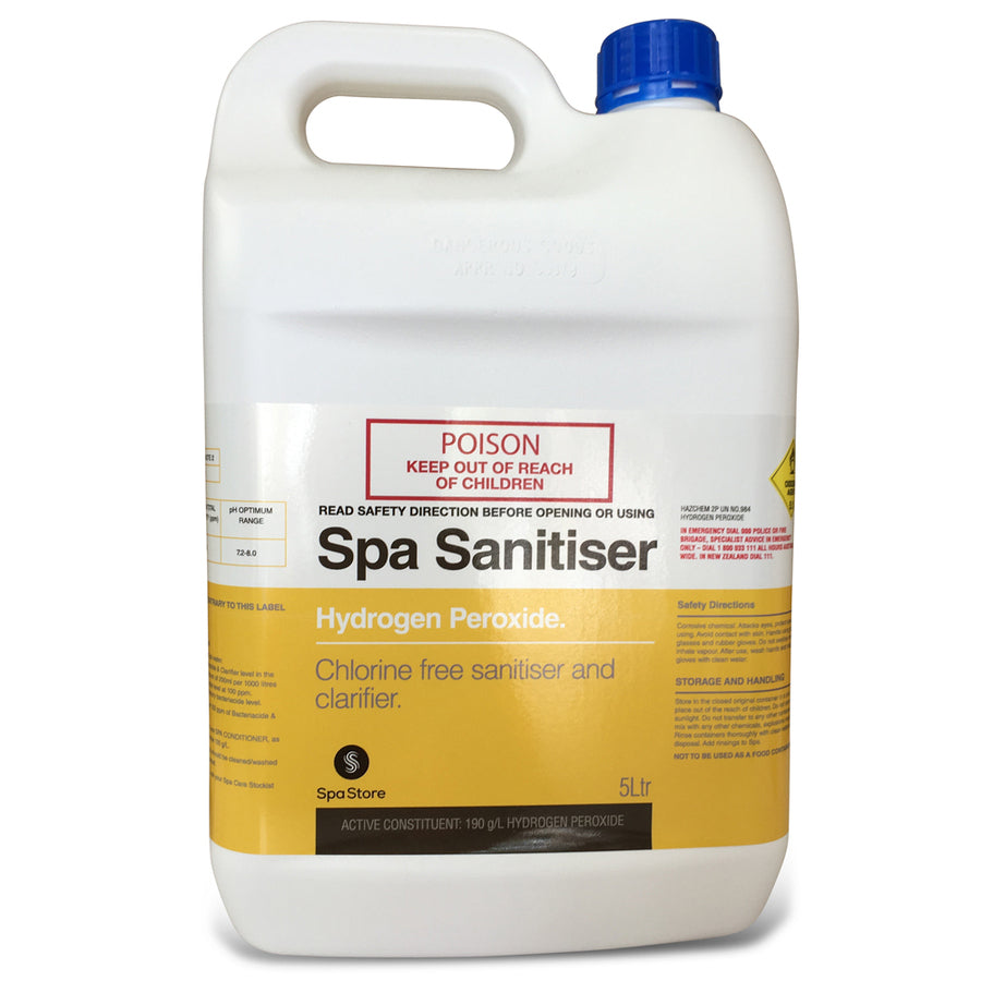 Spa Store Chlorine Free Spa Sanitiser 5 LItre at Spa Store New Zealand