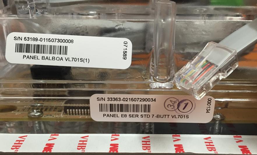 Balboa VL701S Touchpad and Overlay at Spa Store New Zealand