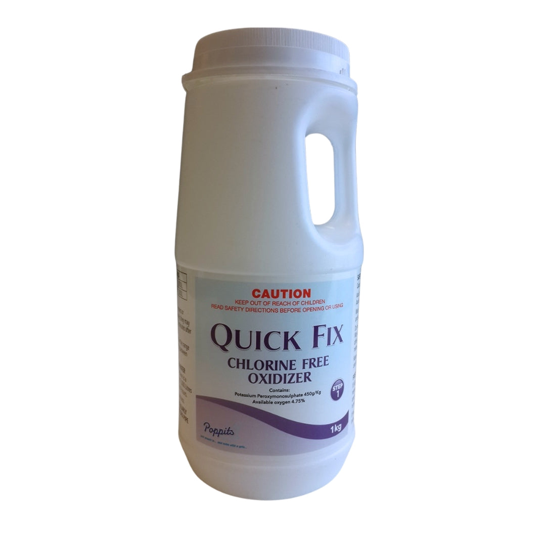 Poppits 1kg Chlorine Free Quick Fix Spa Shock