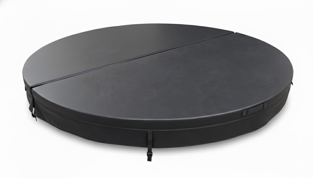 Charcoal Custom Made Round Spa pool Cover