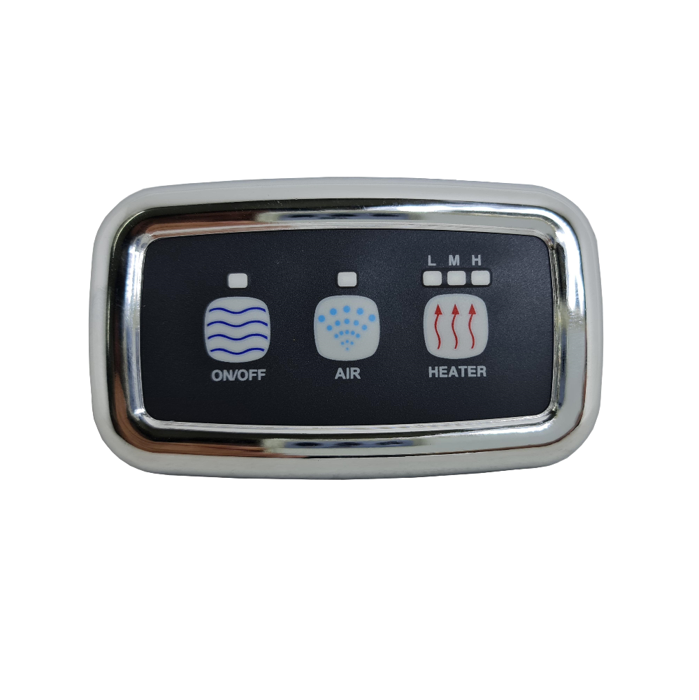Sensa-Touch & Enhance 3 Button Chrome C/W 2 X 4M Cable at Spa Store New Zealand
