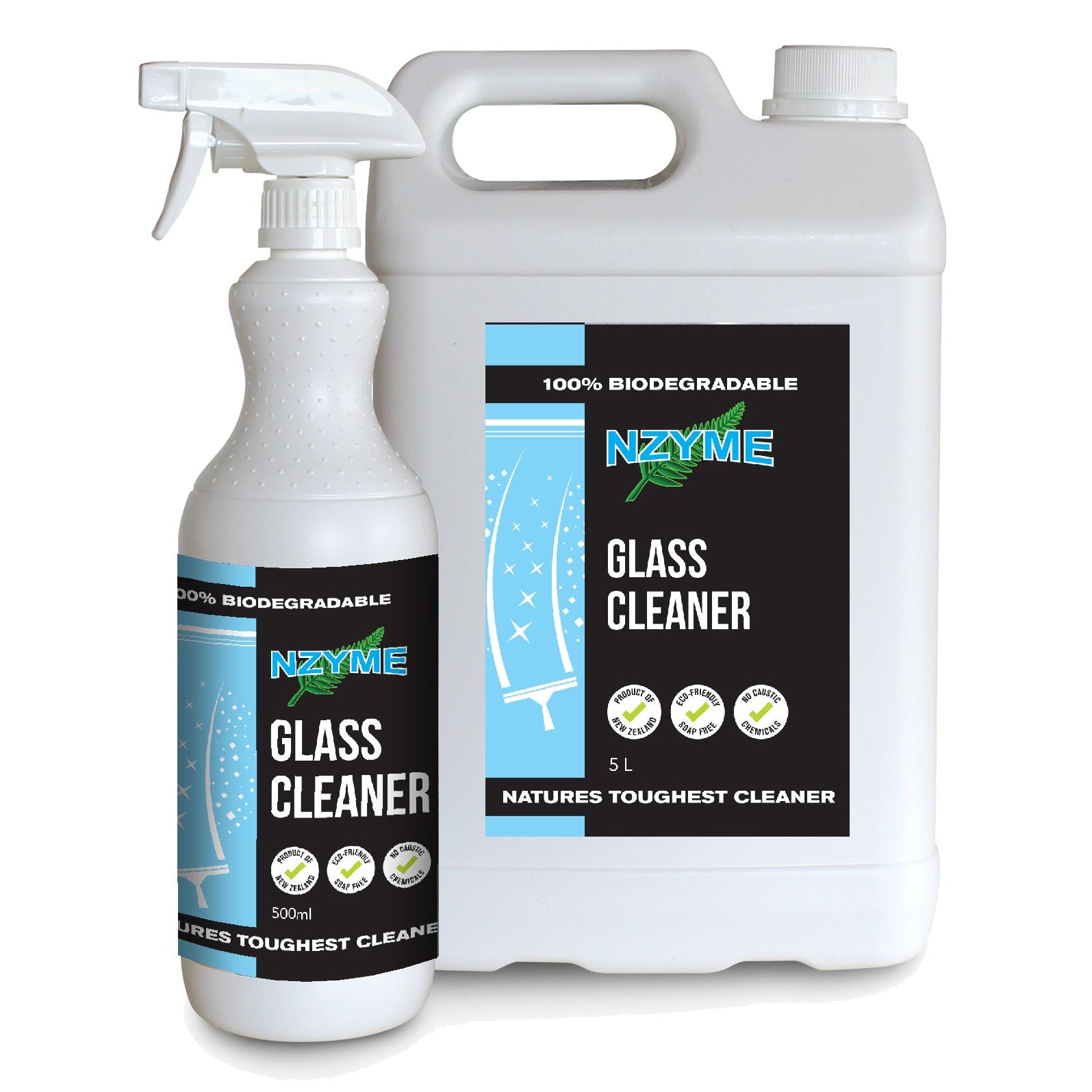 NZYME Glass Cleaner 1L Ready To Use at Spa Store New Zealand