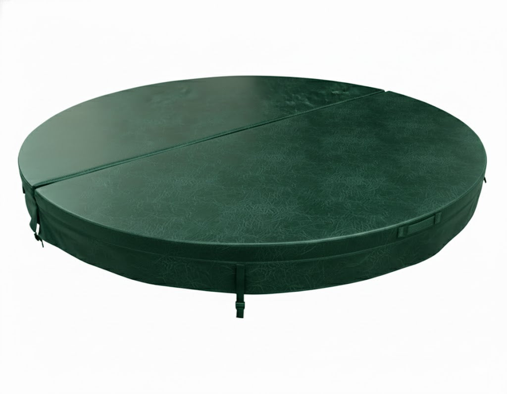 Green Custom Made Round Spa pool Cover
