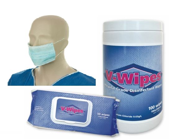 Pack of Mask (50 pk) and Wipes (50 pk) at Spa Store New Zealand