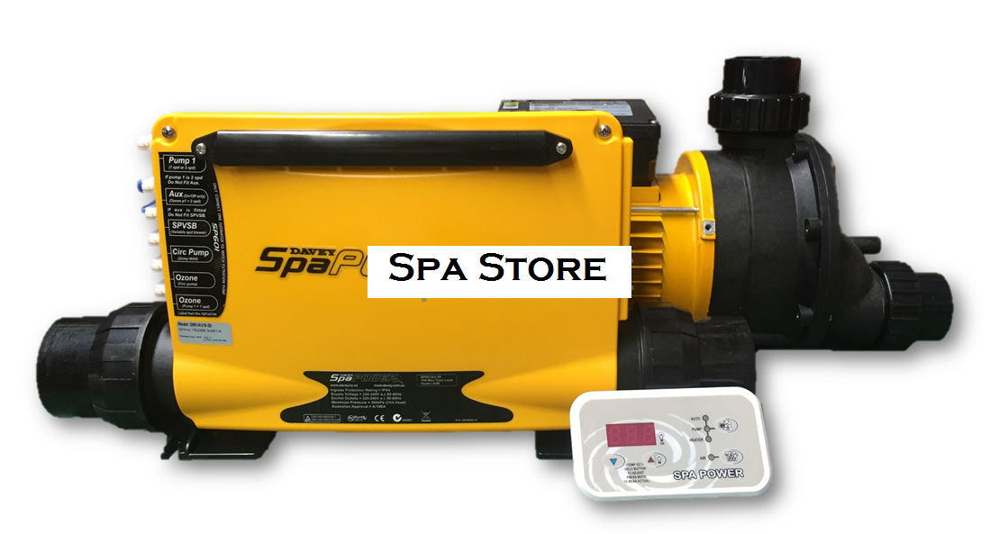 Davey Spa Quip® SP601 Kit with 1.5Hp/1Sp/10amp at Spa Store New Zealand
