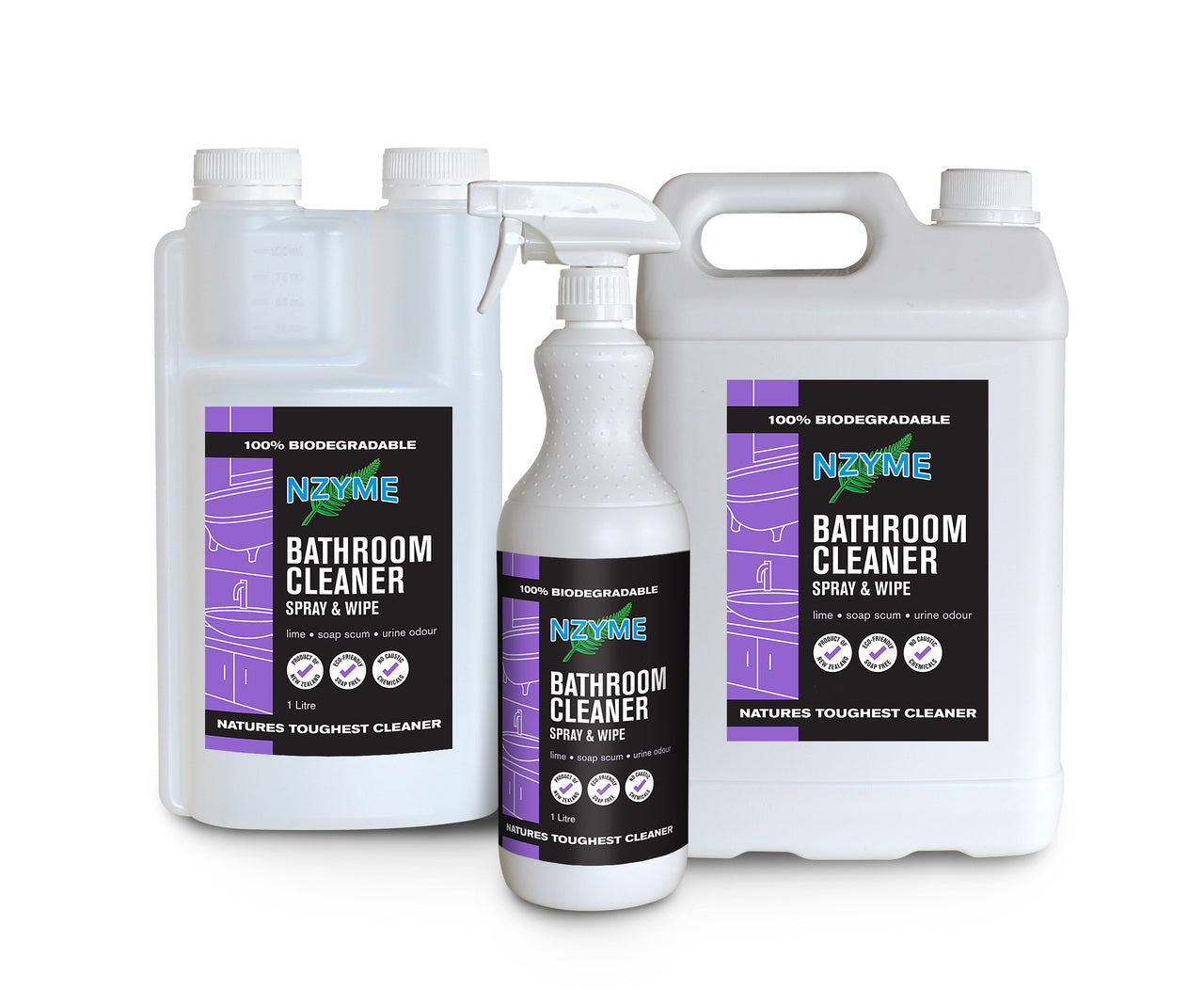 NZYME Bathroom Cleaner - 1 Litre Ready To Use at Spa Store New Zealand