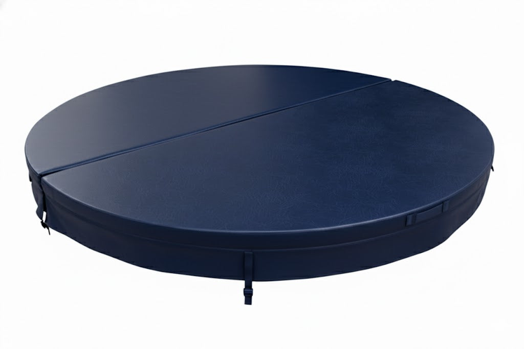 Navy Custom Made Round Spa pool Cover