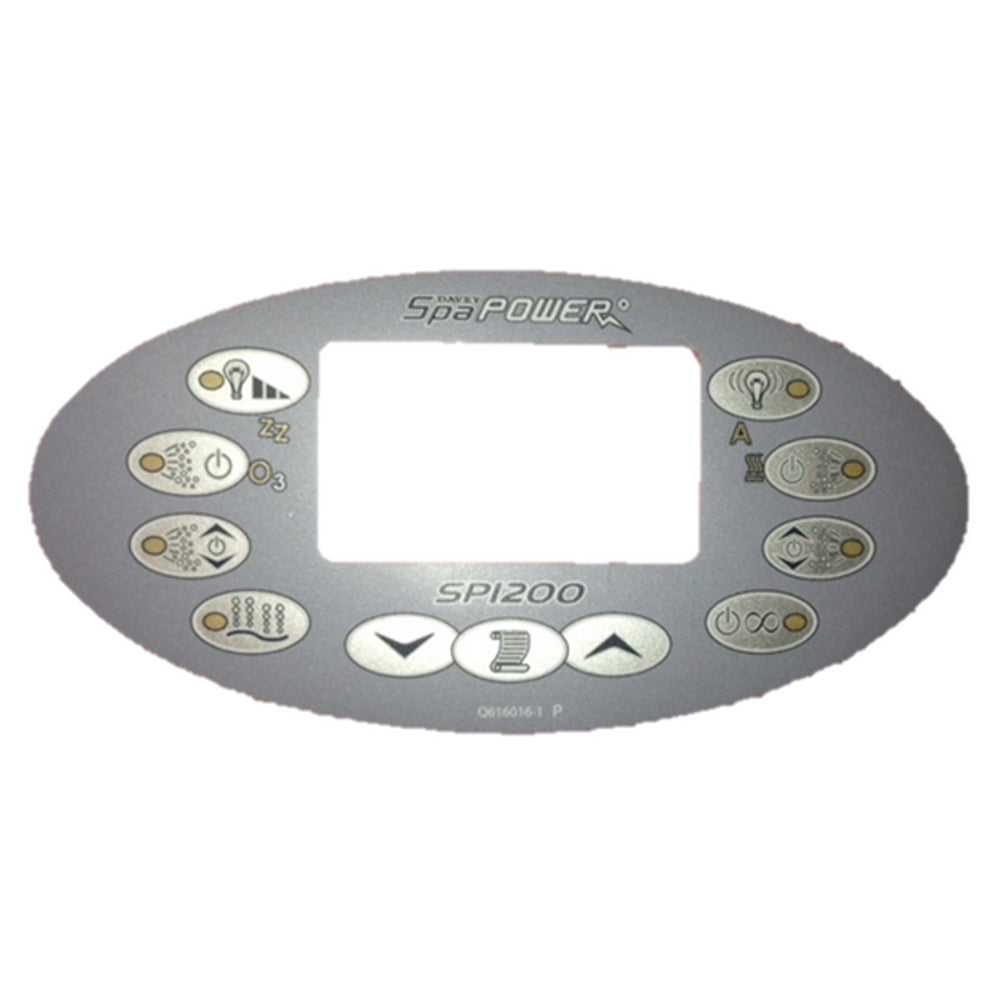 Davey Spa Quip® SP1200 Oval Overlay Replacement (black )
