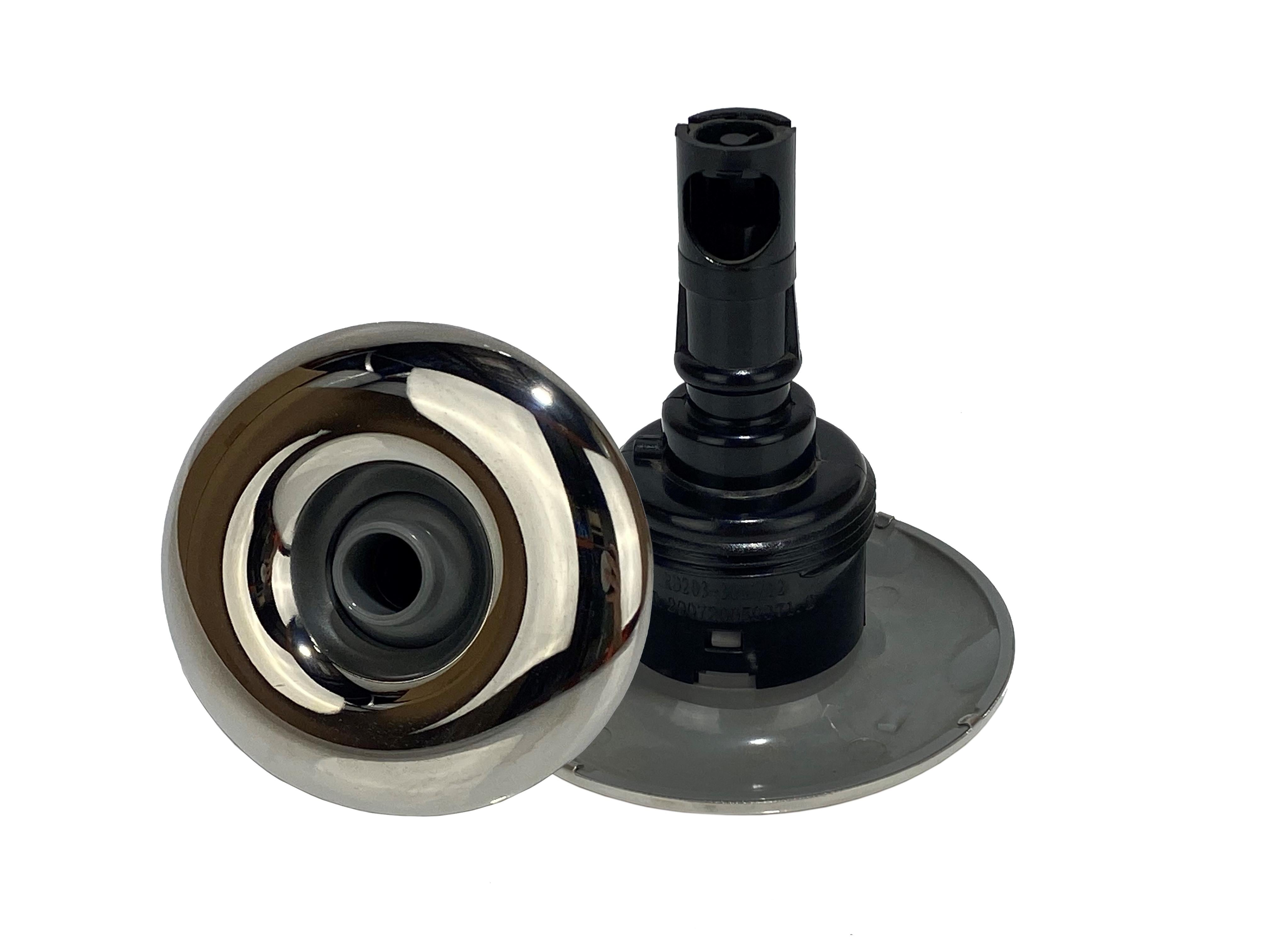 Rising Dragon 85mm (3") Directional Jet Stainless Steel and Grey