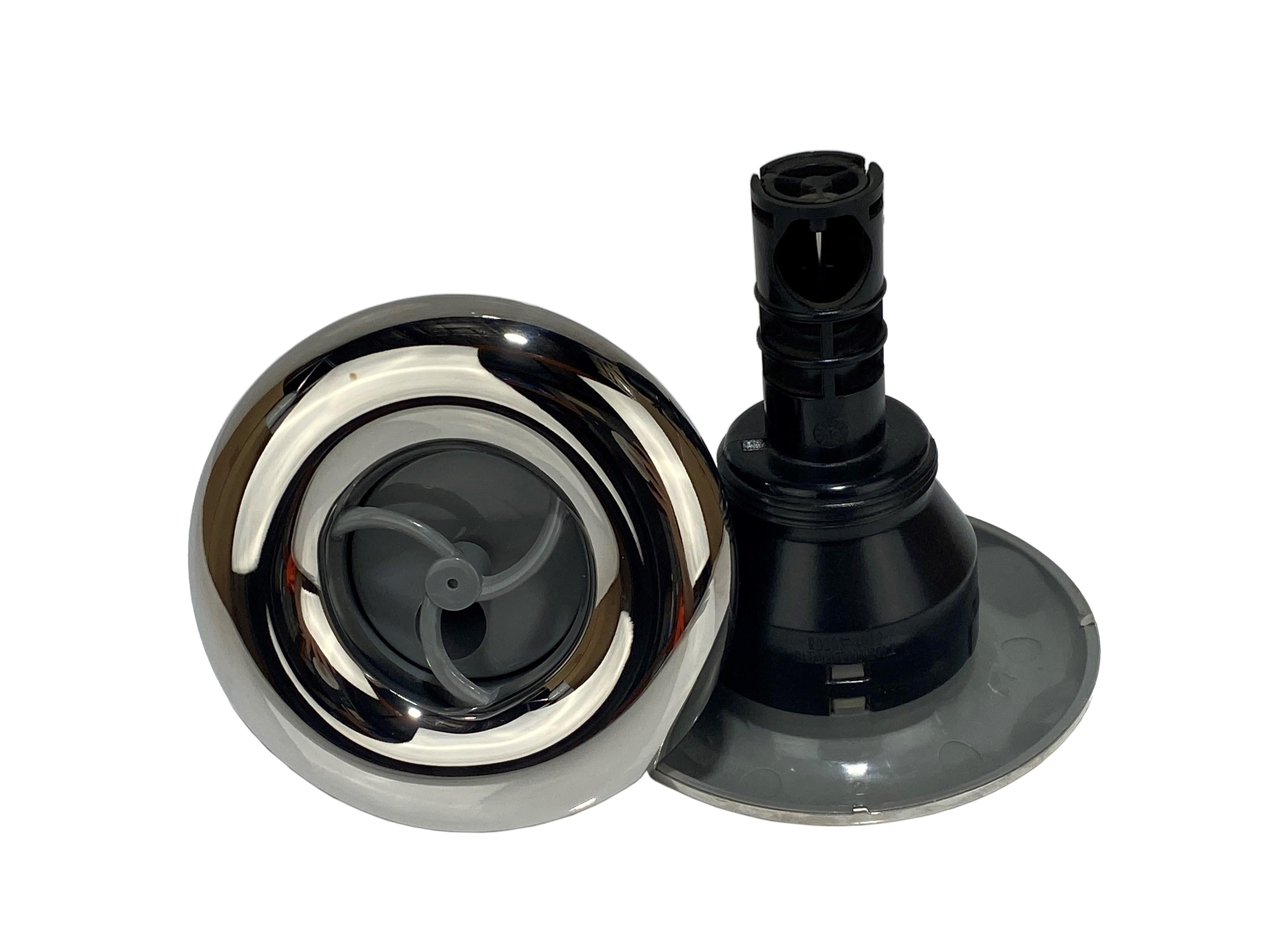 Rising Dragon 4" Single Pulse Jet Stainless Steel and Grey