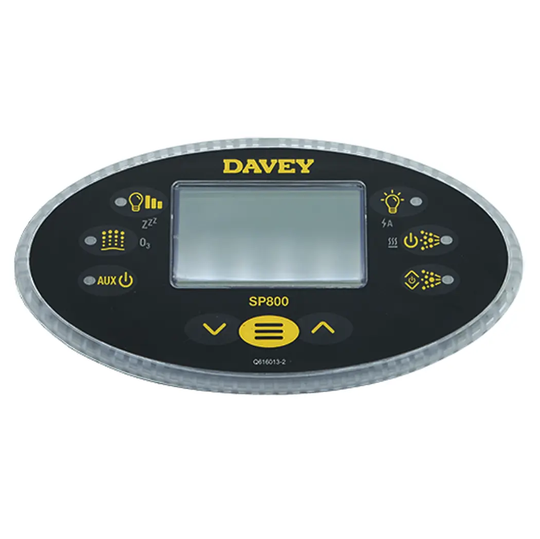Davey Spa Quip® SP800 Oval Touch Pad and Overlay Replacement