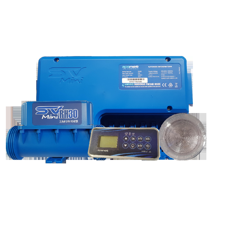 SpaNet® Sv Mini 3.0kw Kit 25amp at Spa Store New Zealand