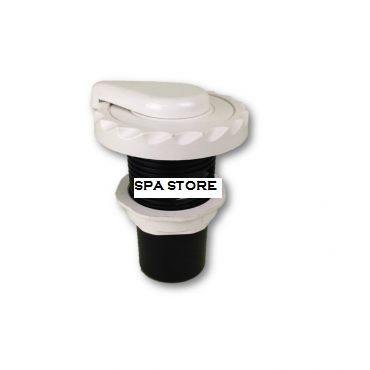 25mm (1") Waterway Air Control White (Scalloped)