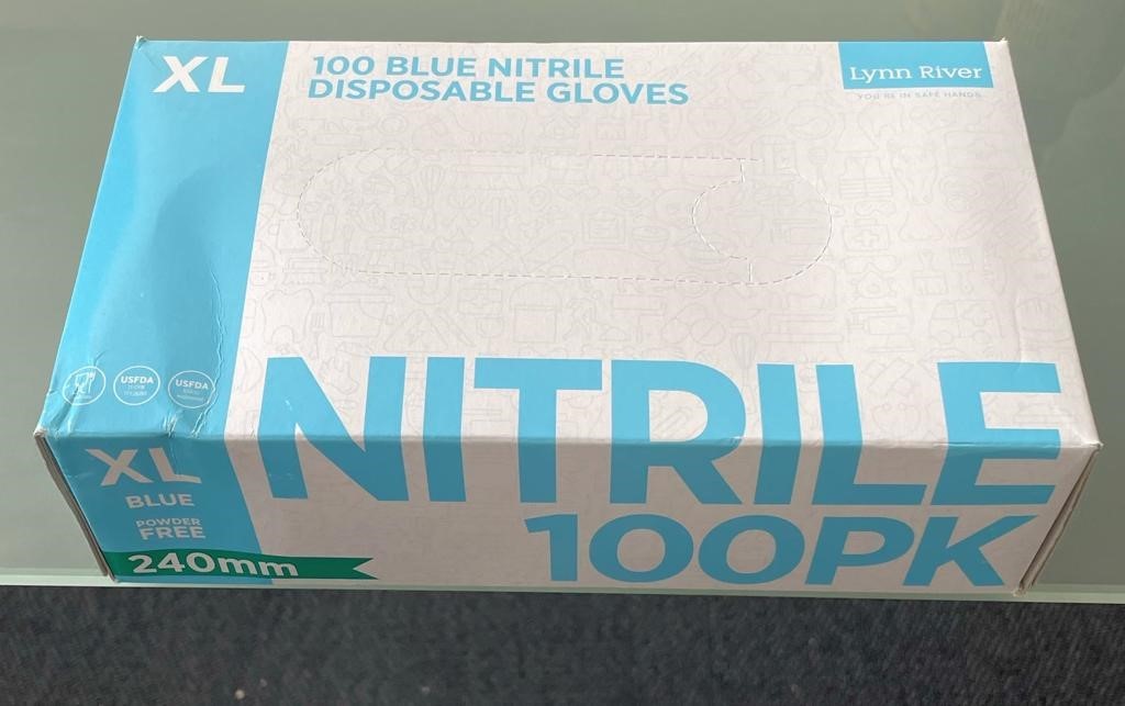 NITRILE Disposable Gloves (Pack of 100 pcs) at Spa Store New Zealand