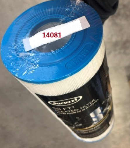 338x125mm Jacuzzi® Spas Filter Cartridge 50 Sq. Ft. J-200 Series