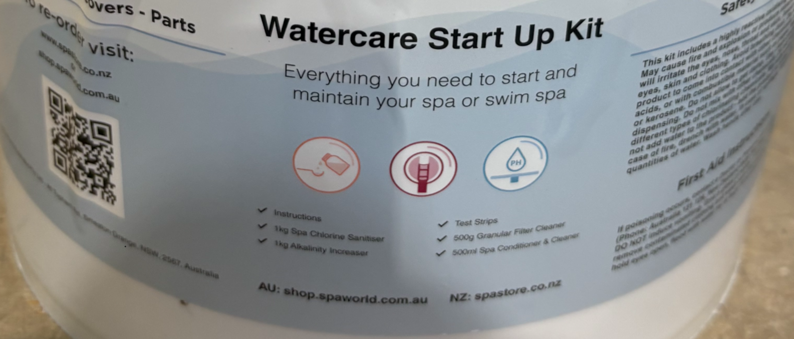 Spa World Bucket Start Kit (5002020-SW) - Spa Store New Zealand