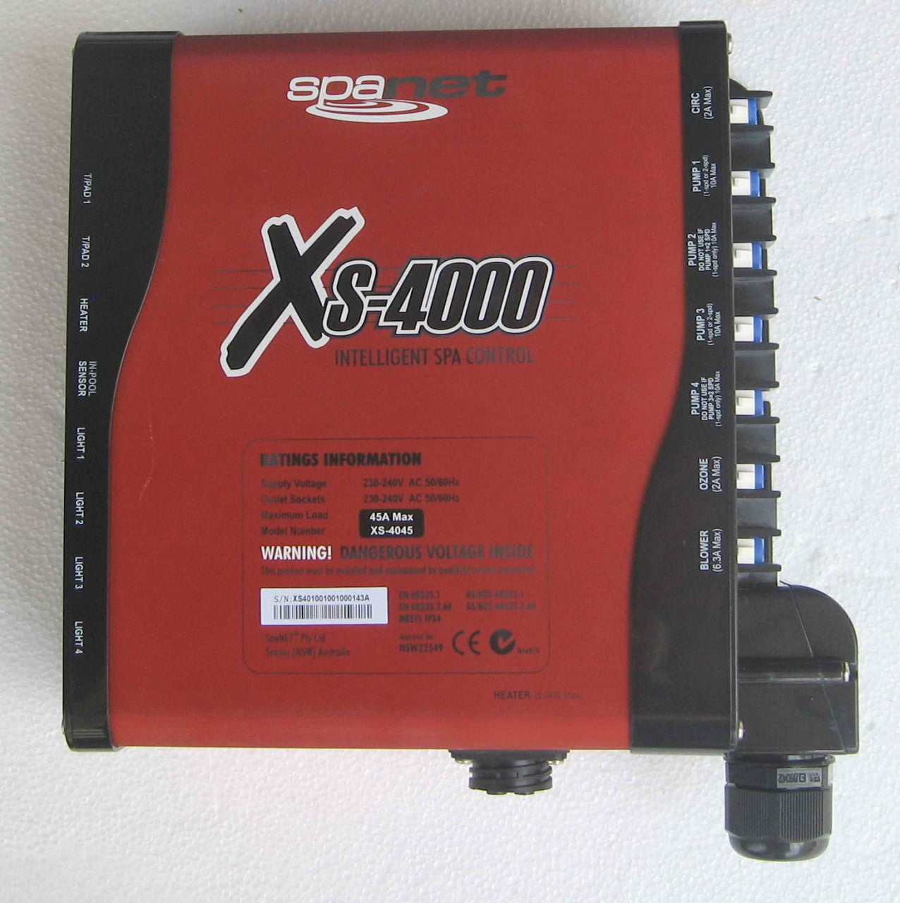 SpaNet® XS 4.5Kw Spa Heater - DISCONTINUED