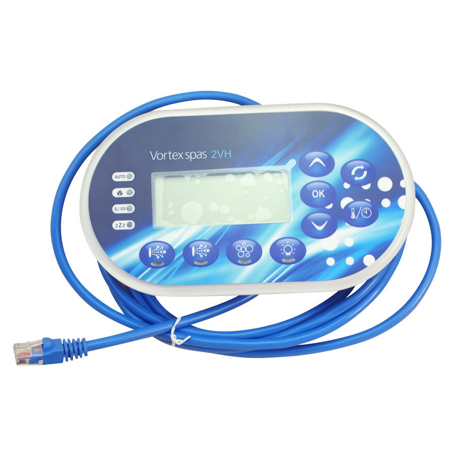 SpaNet SV2-T Spa Pool Touch Pad 2VH (Replaces Vortex VSX2 Touchpad)