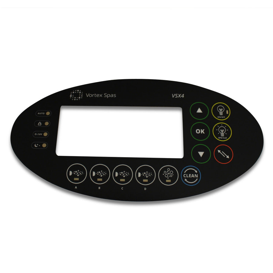 SpaNet Vortex VSX4 Keypad Overlay