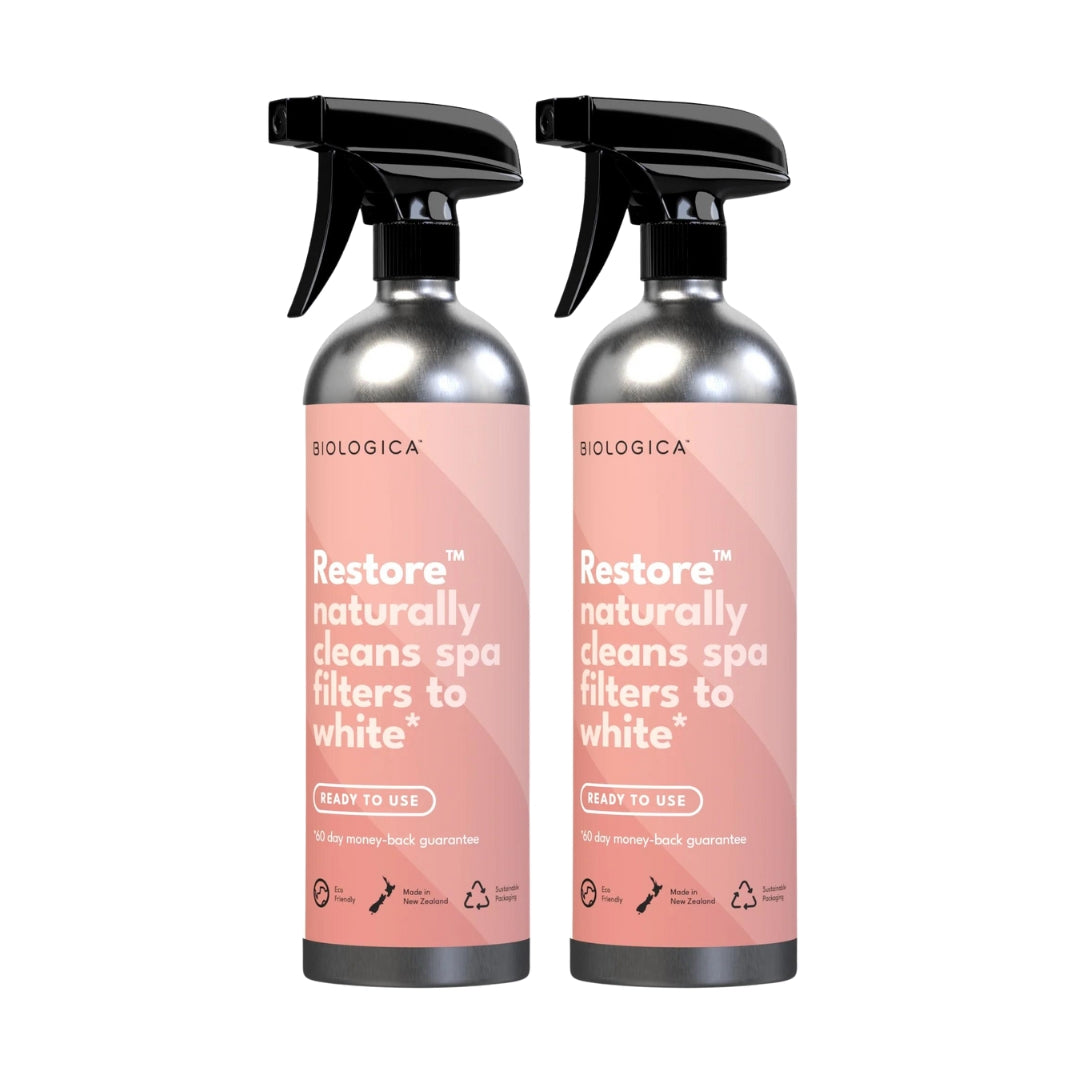 Biologica Restore Natural Spa Filter Cleaner 500ml - Pack of 2
