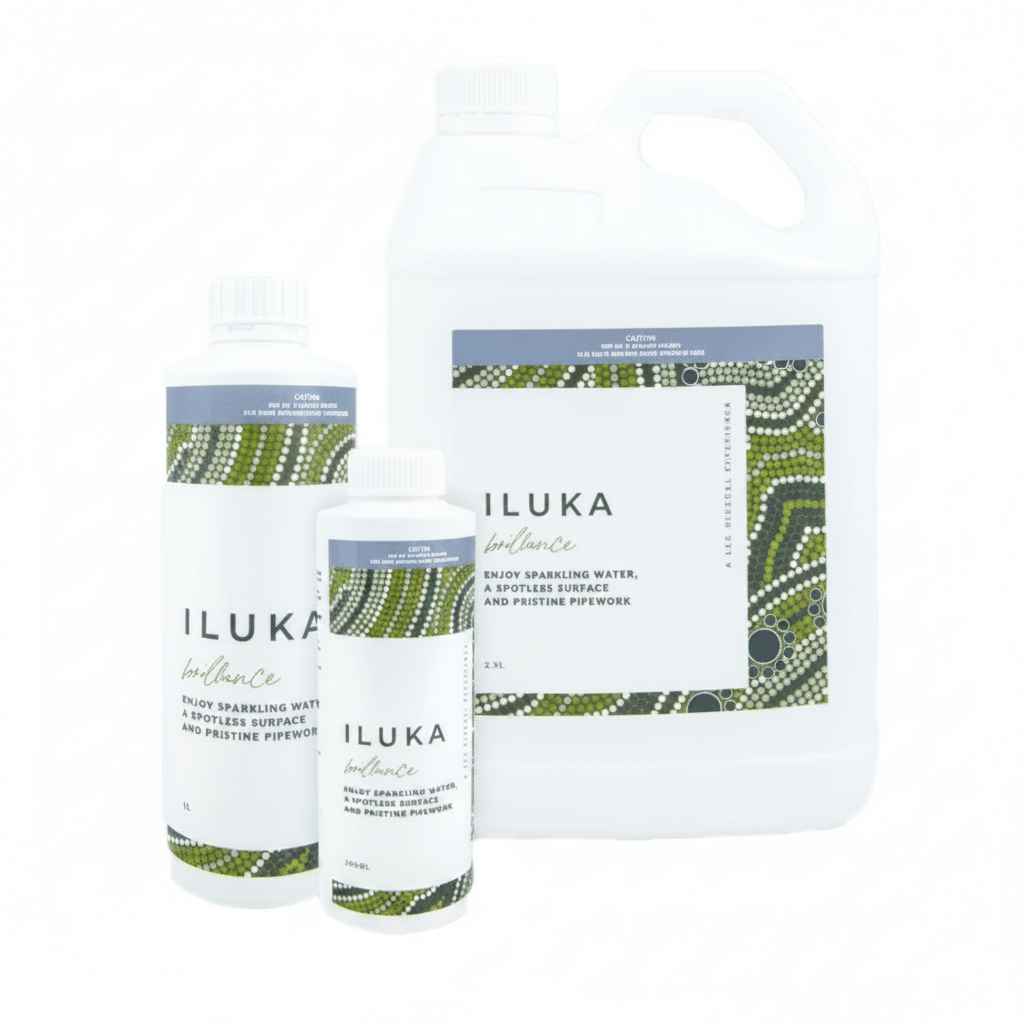 Iluka skincare products on a white background
