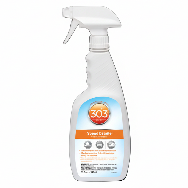 Spray bottle with 303 product label on a white background