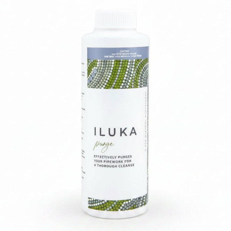 Iluka product bottle on a beige background
