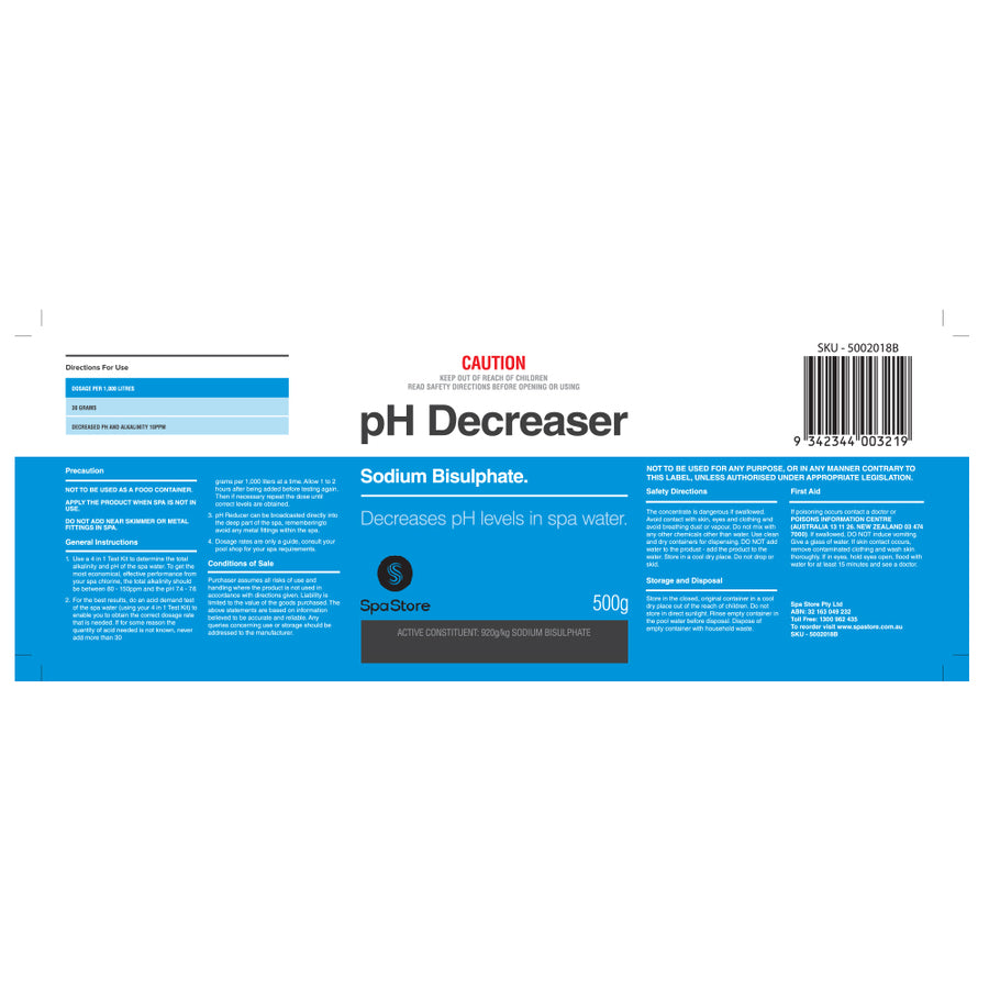 Spa Store 1Kg pH Decreaser