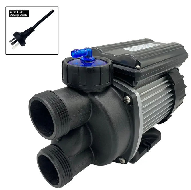 Edgetec TriFlo 1.0Hp Auto Heat Spa Bath Pump