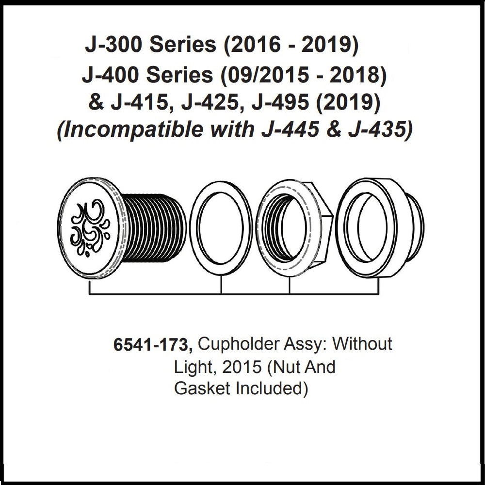 Jacuzzi® Drink Holder Housing Assembly W/o Light