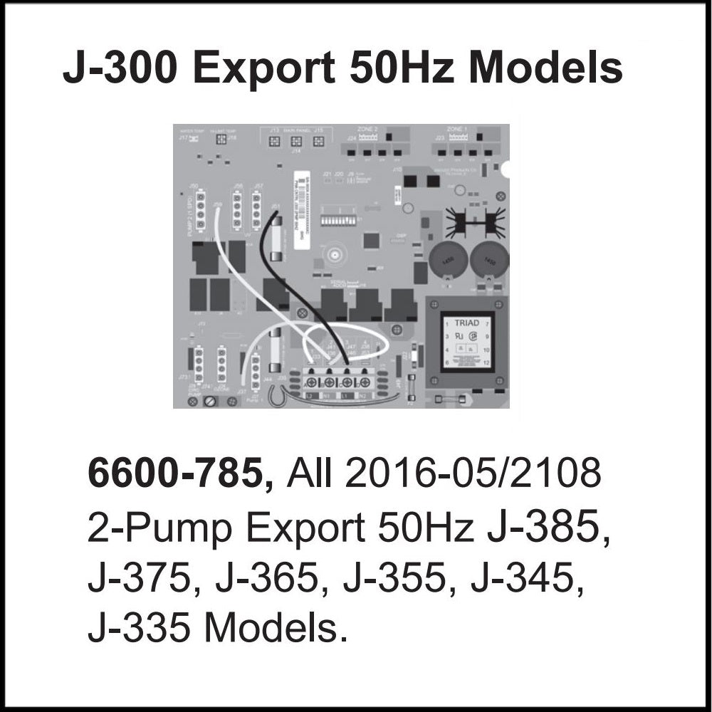 Jacuzzi® Control Circuit Board J-300™ 2-Pump