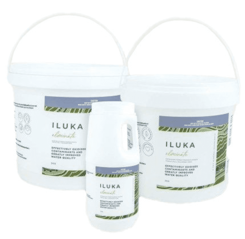 Three Iluka products on a white background