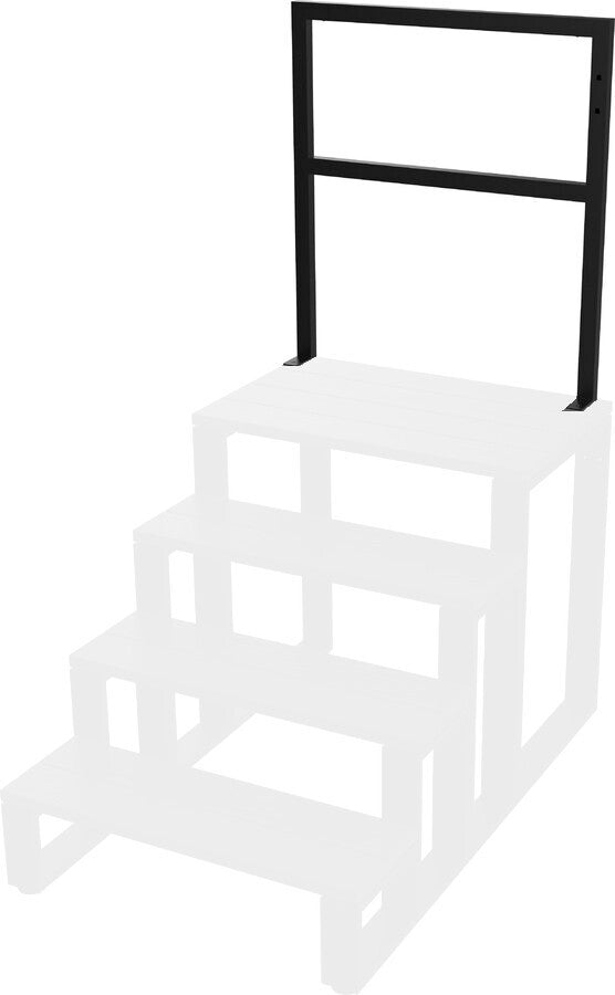End Rail to suit 4-Tier Aluminium Step Charcoal