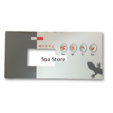 Gecko TSC-19 / K-19 4 Button(1pump no blower) Overlay at Spa Store New Zealand