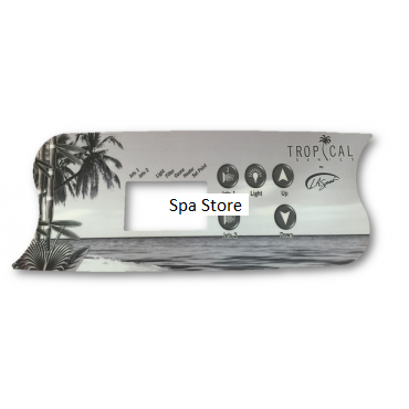 LA Spas K-71 5 Button(2 Pump) Tropical Overlay at Spa Store New Zealand