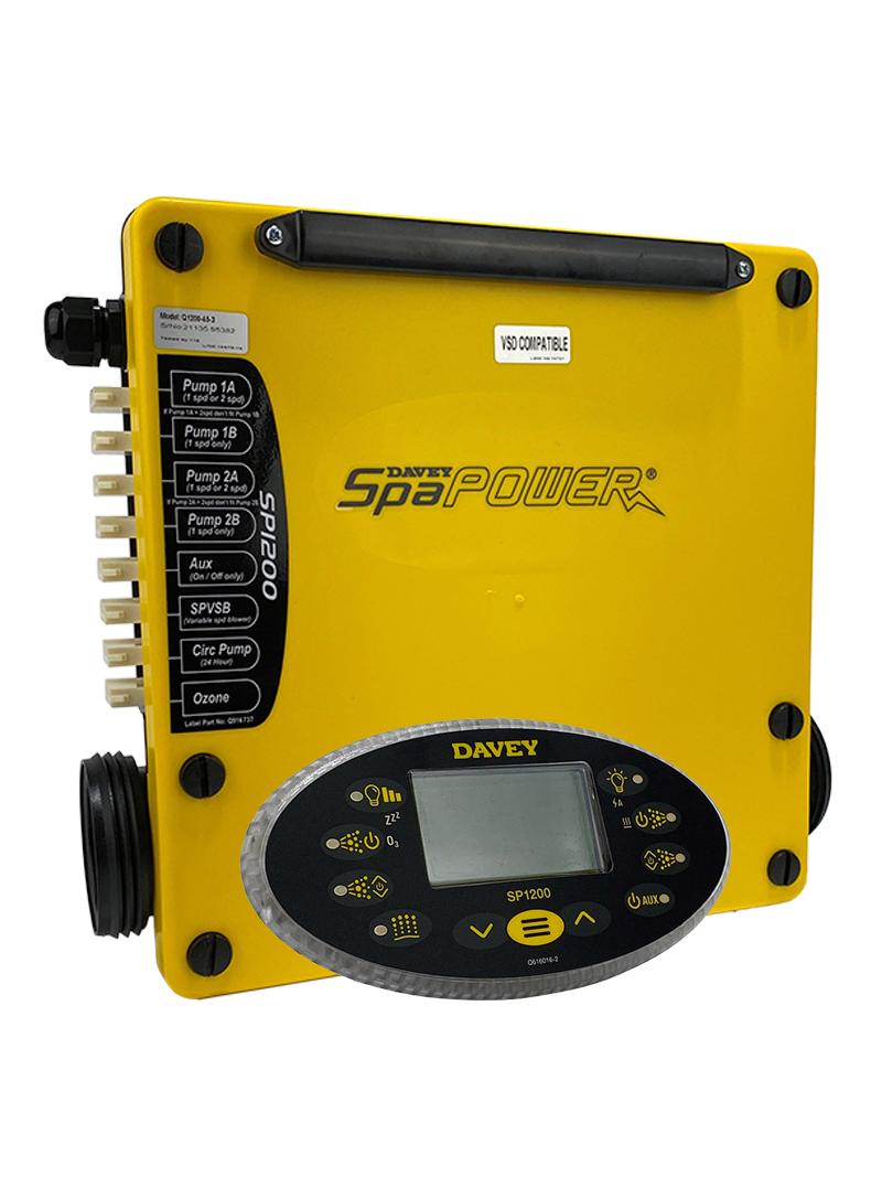 Davey Spa Quip® Spa Power 1200 3.5KW Spa Controller and Oval Touchpad