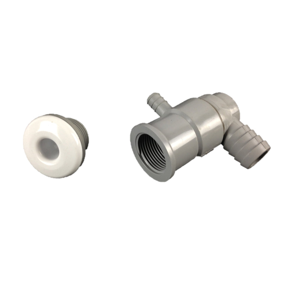 39mm Davey Spa Quip Micro Standard Jet White at Spa Store New Zealand