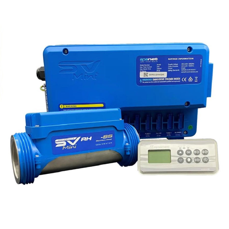 Spa.net Sv3 SpaNet® SV Mini 2 (3.0kw) 15amp Package | SpaStore