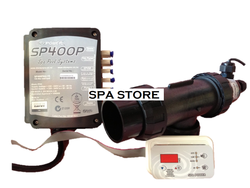 Davey Spa Quip® SP400 2.0kw Touchpad & controller ONLY (no element)