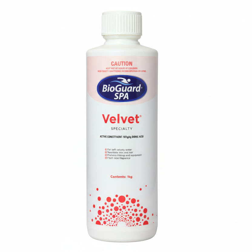 BioGuard Spa Velvet specialty product bottle on a white background