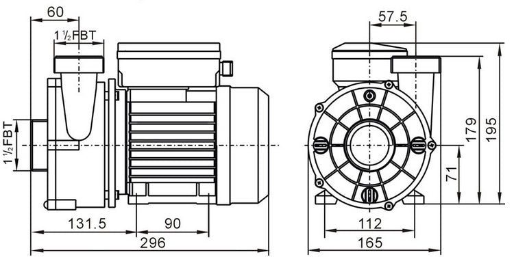 LX® WTC50M .25kw Spa Circulation Pump