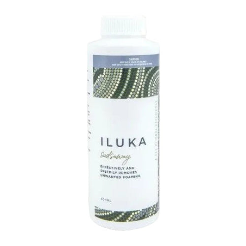 Iluka product bottle on a light beige background