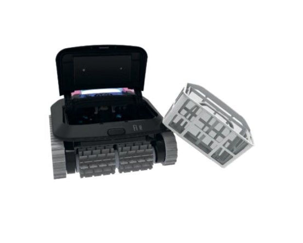 Small robot-like device with a transparent cover on a white background