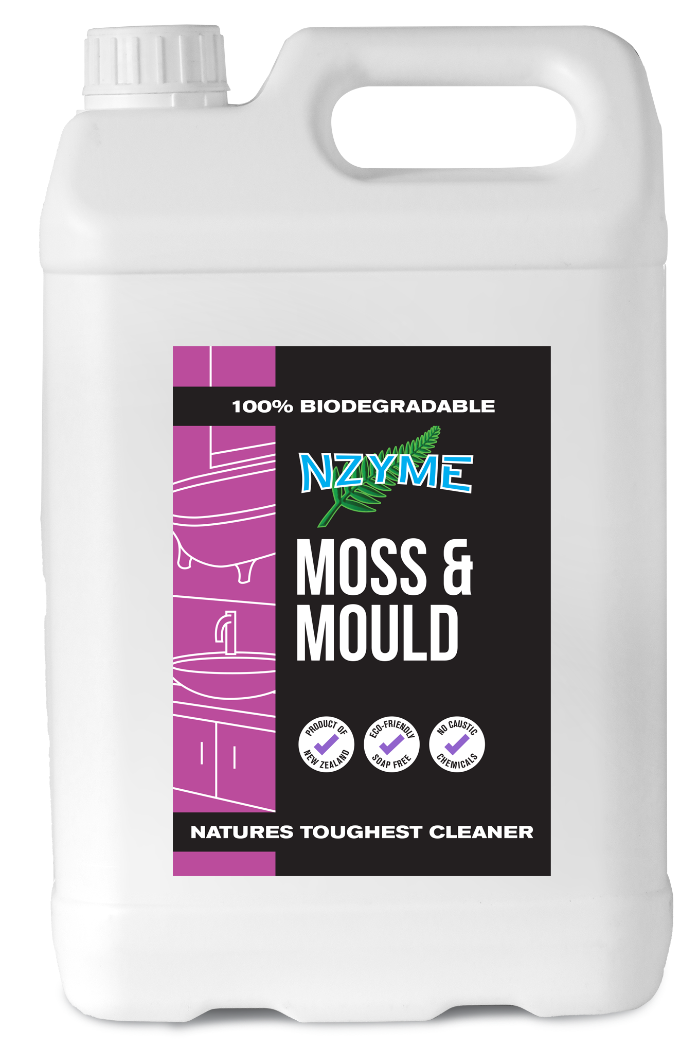 NZYME Moss and Mould Cleaner 5 Litre Concentrate at Spa Store New Zealand