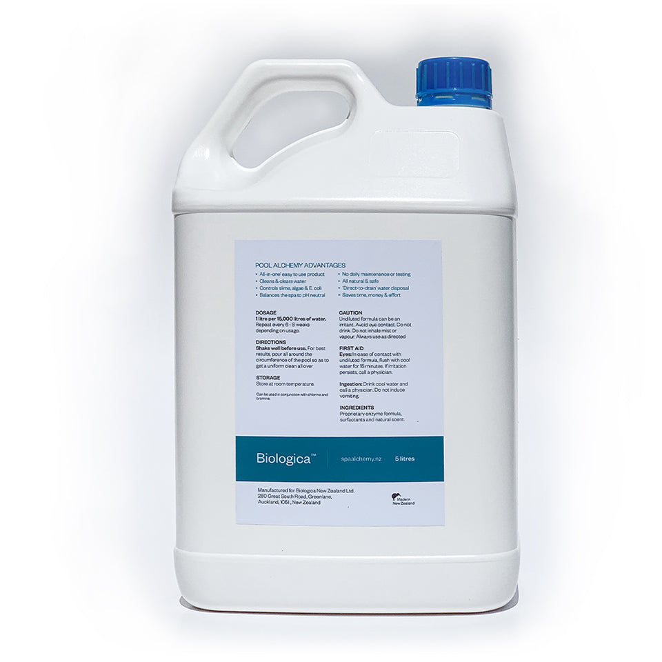 Pool Alchemy Chlorine Free Water Treatment 5L at Spa Store New Zealand